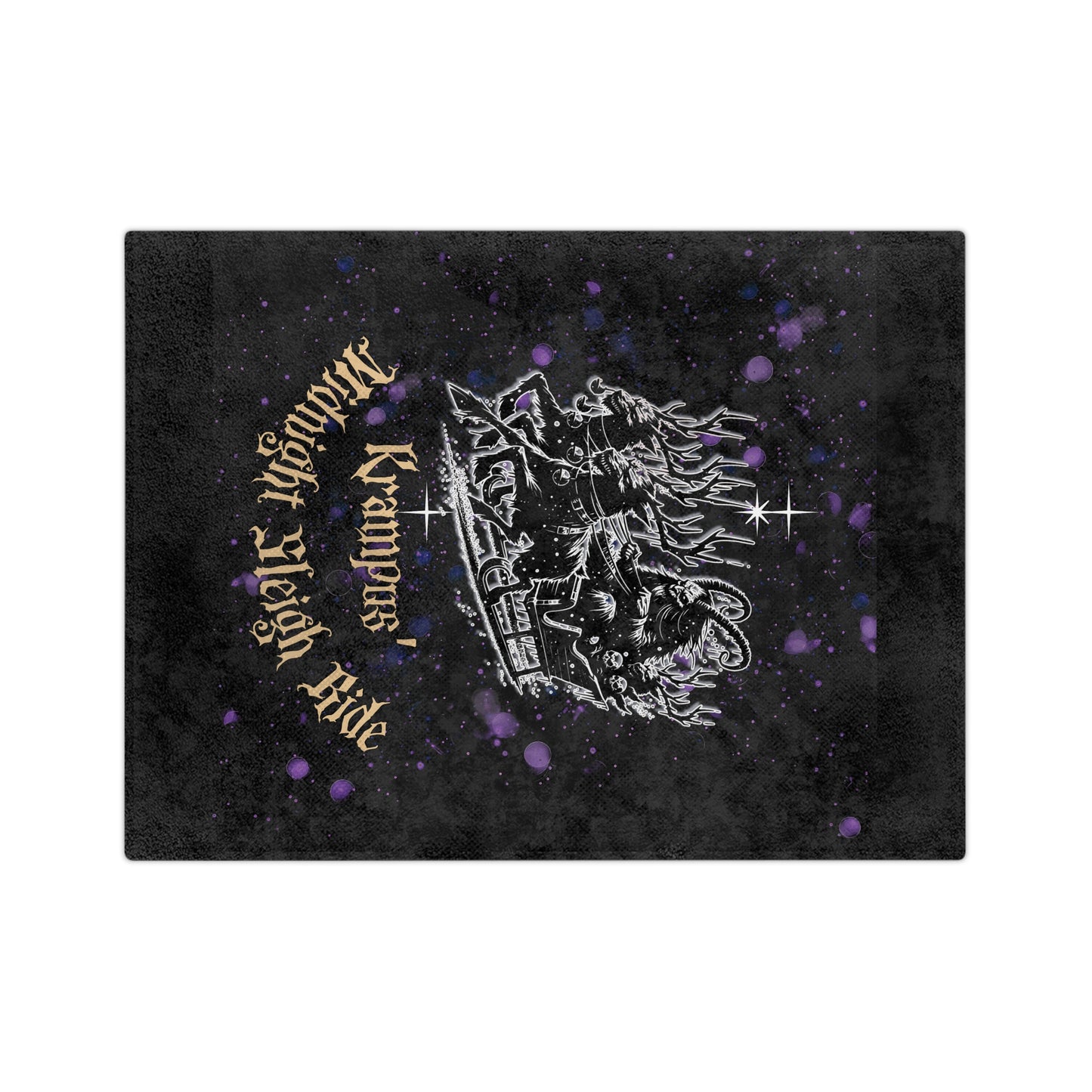 Krampus Midnight Sleigh Blanket
