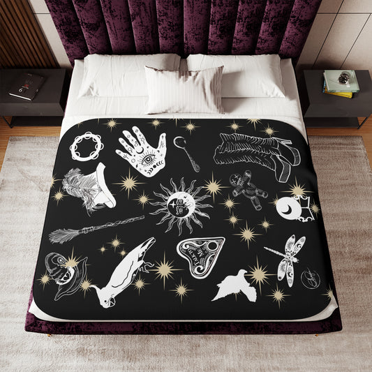 Witchy Woman Sherpa Blanket – Stevie Nicks Inspired