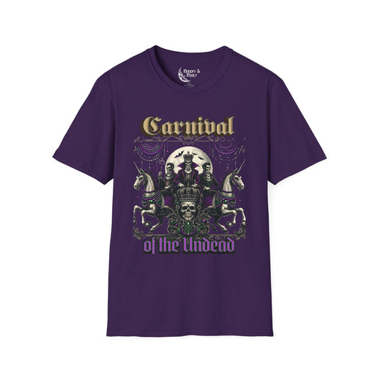 Carnival of the undead creepy mardi gras Unisex Softstyle T-Shirt