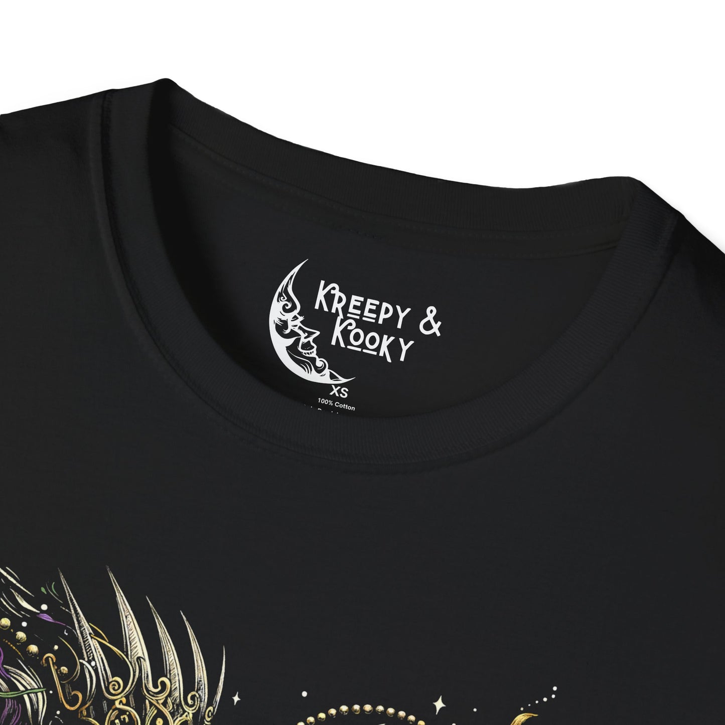 Hex in the City 2 skeleton creepy mardi gras Unisex Softstyle T-Shirt