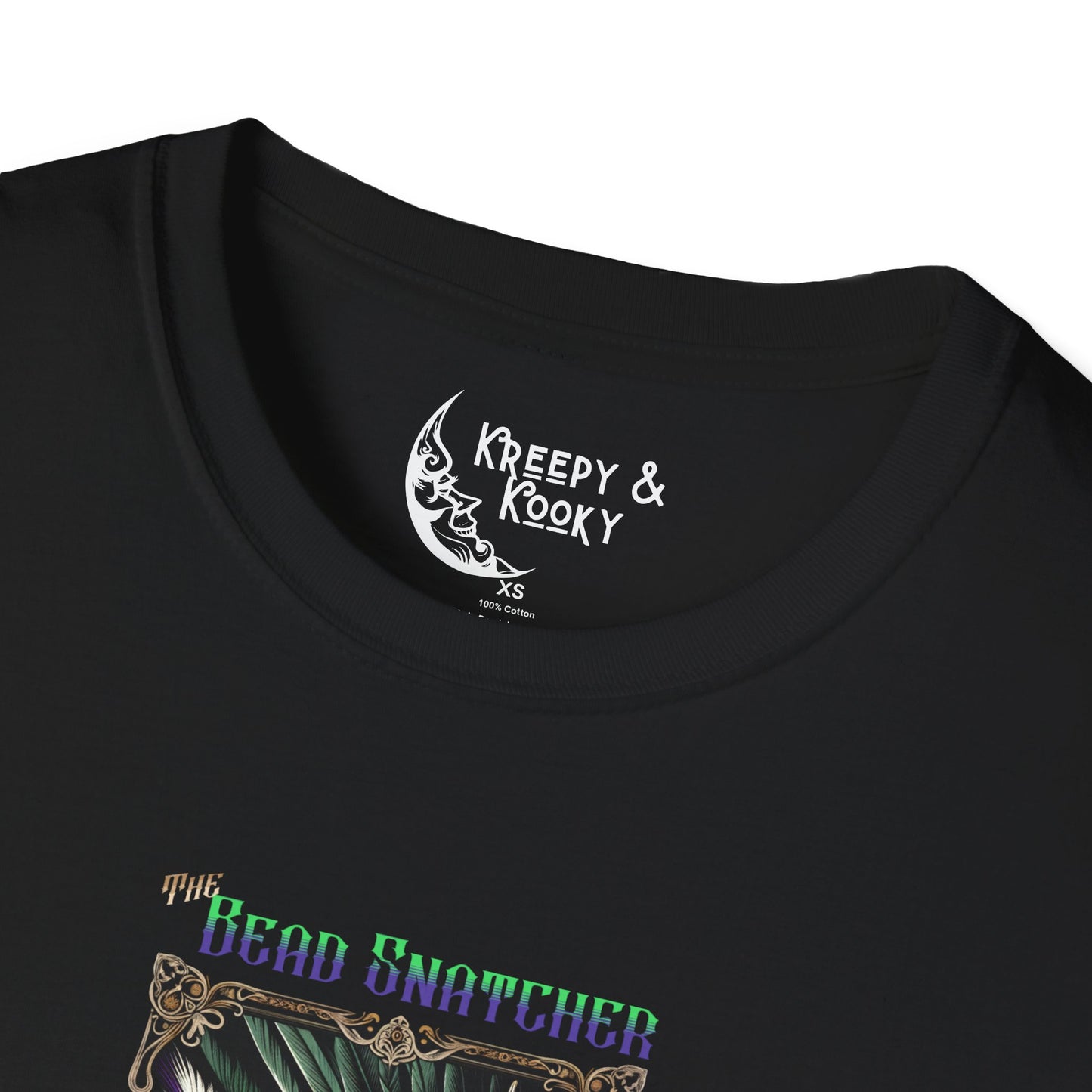 The Bead Snatcher creepy mardi gras Unisex Softstyle T-Shirt