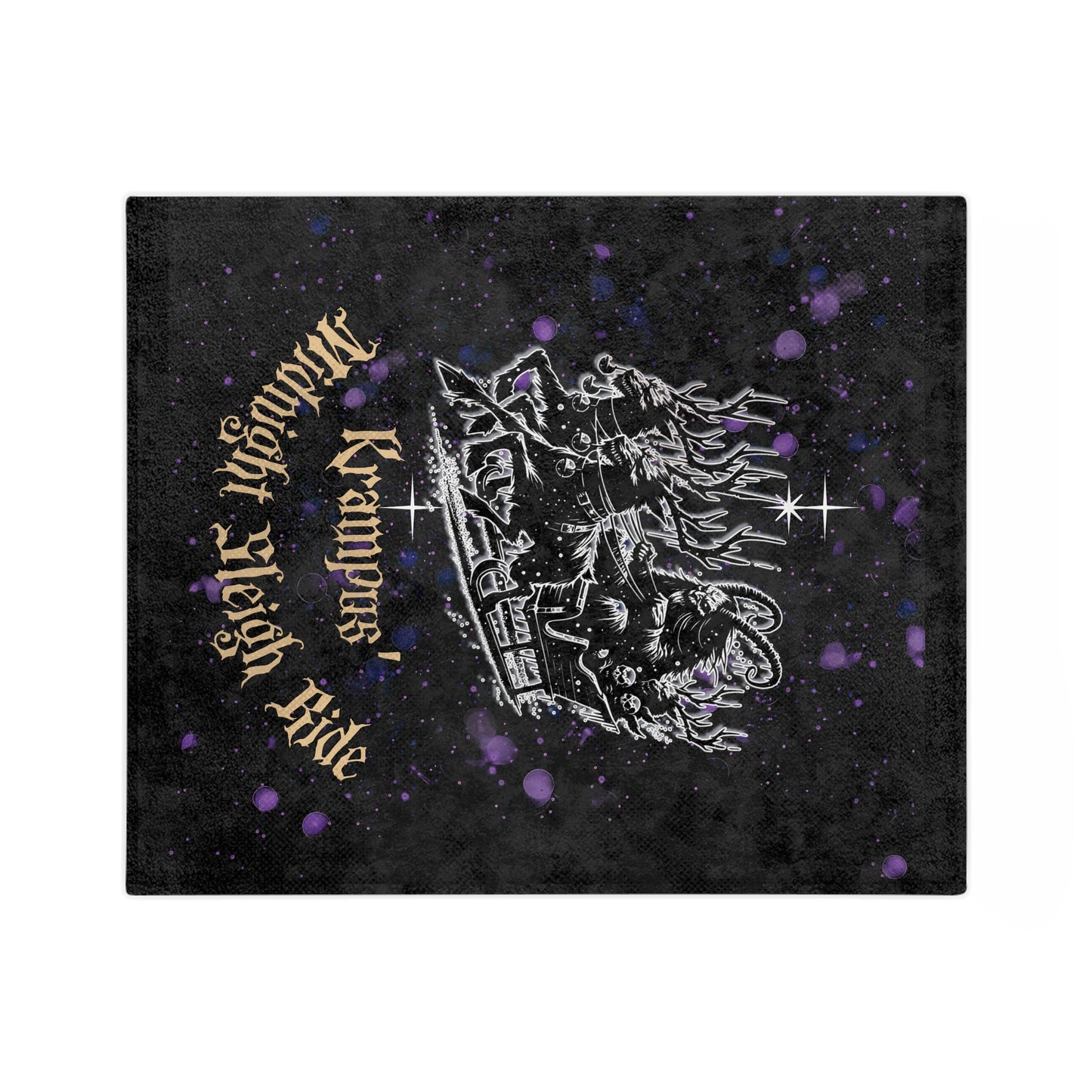 Krampus Midnight Sleigh Blanket