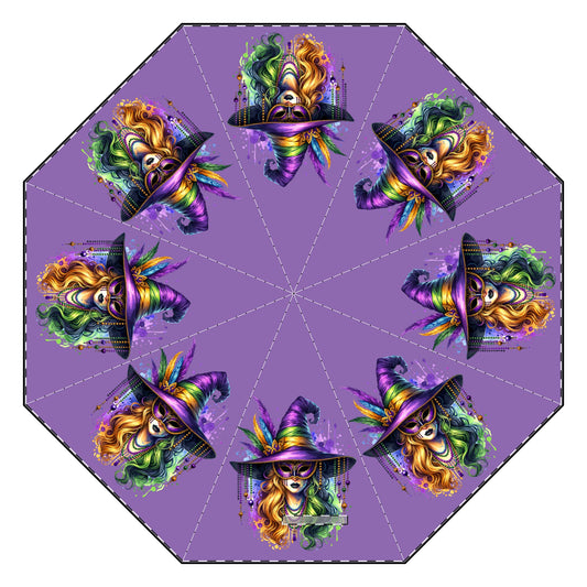 Mardi Gras Witch umbrella