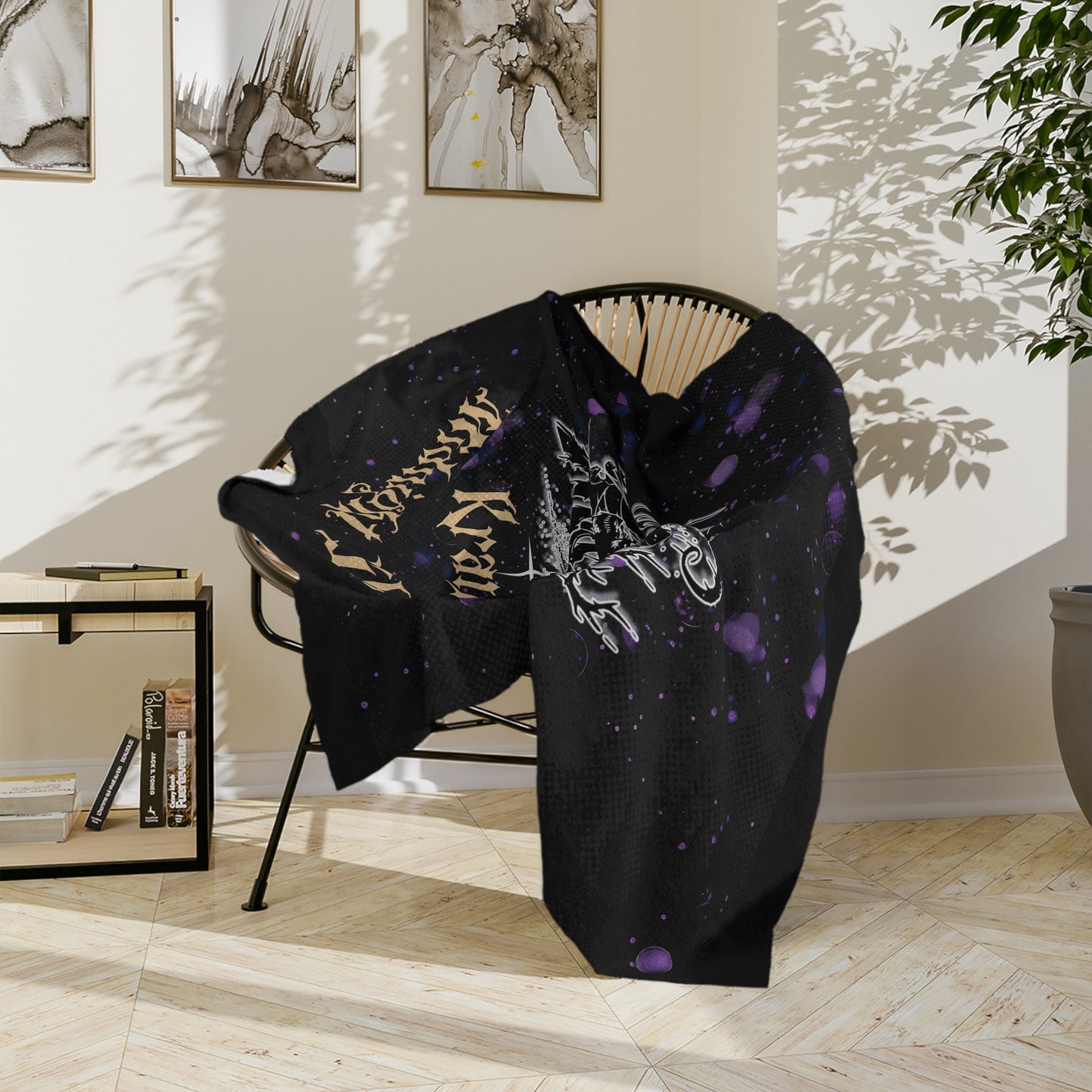 Krampus Midnight Sleigh Blanket