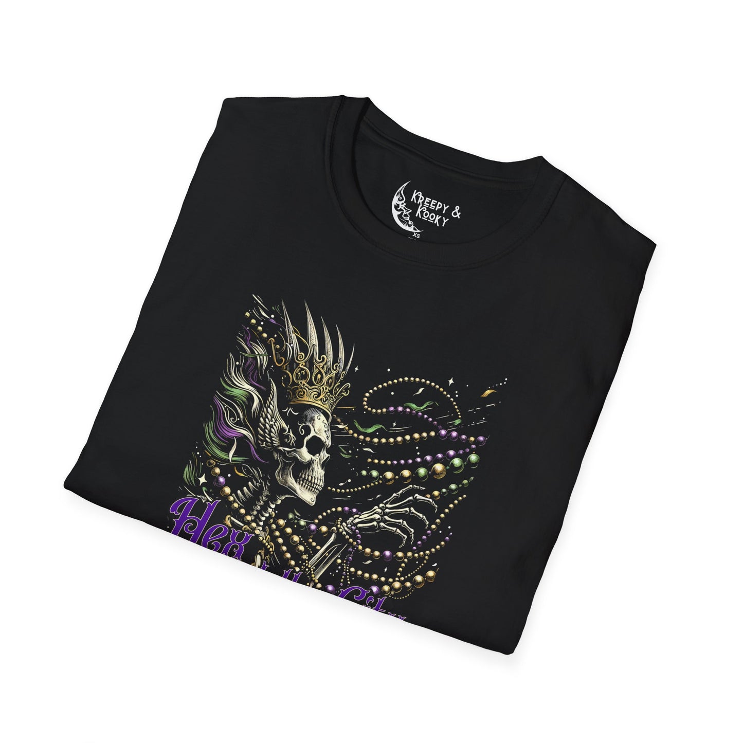 Hex in the City 2 skeleton creepy mardi gras Unisex Softstyle T-Shirt