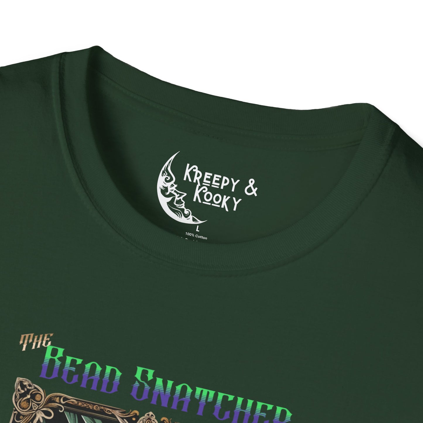 The Bead Snatcher creepy mardi gras Unisex Softstyle T-Shirt