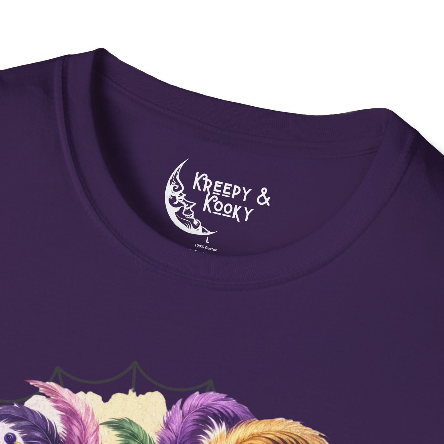 Masquerade of the Macabre creepy mardi gras Unisex Softstyle T-Shirt