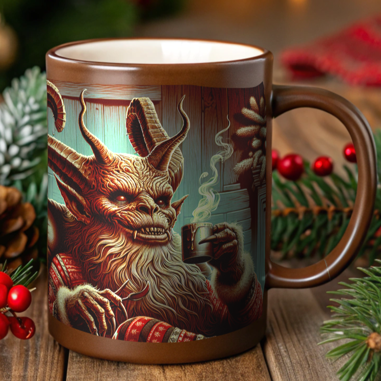 Drinking Krampus Ceramic Mug