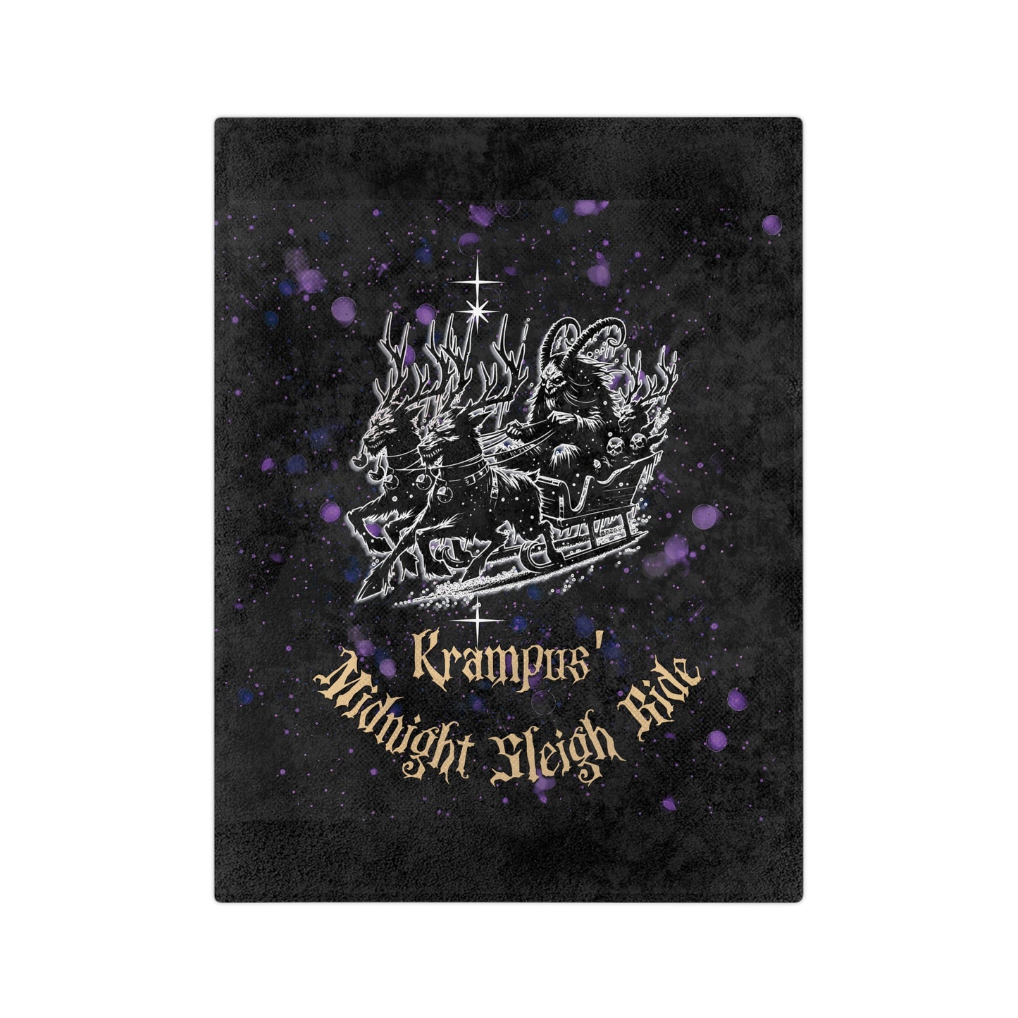 Krampus Midnight Sleigh Blanket