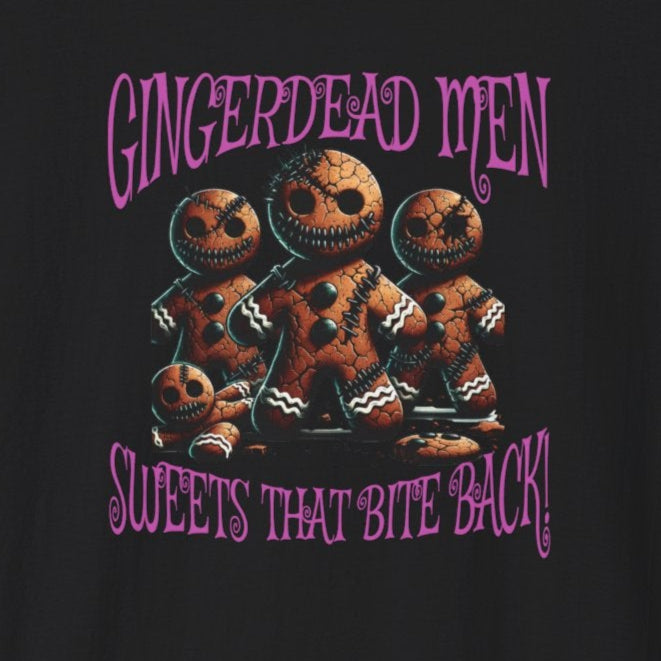 Gingerdead men Christmas spirit scary creepy gingerbread Unisex Softstyle T-Shirt