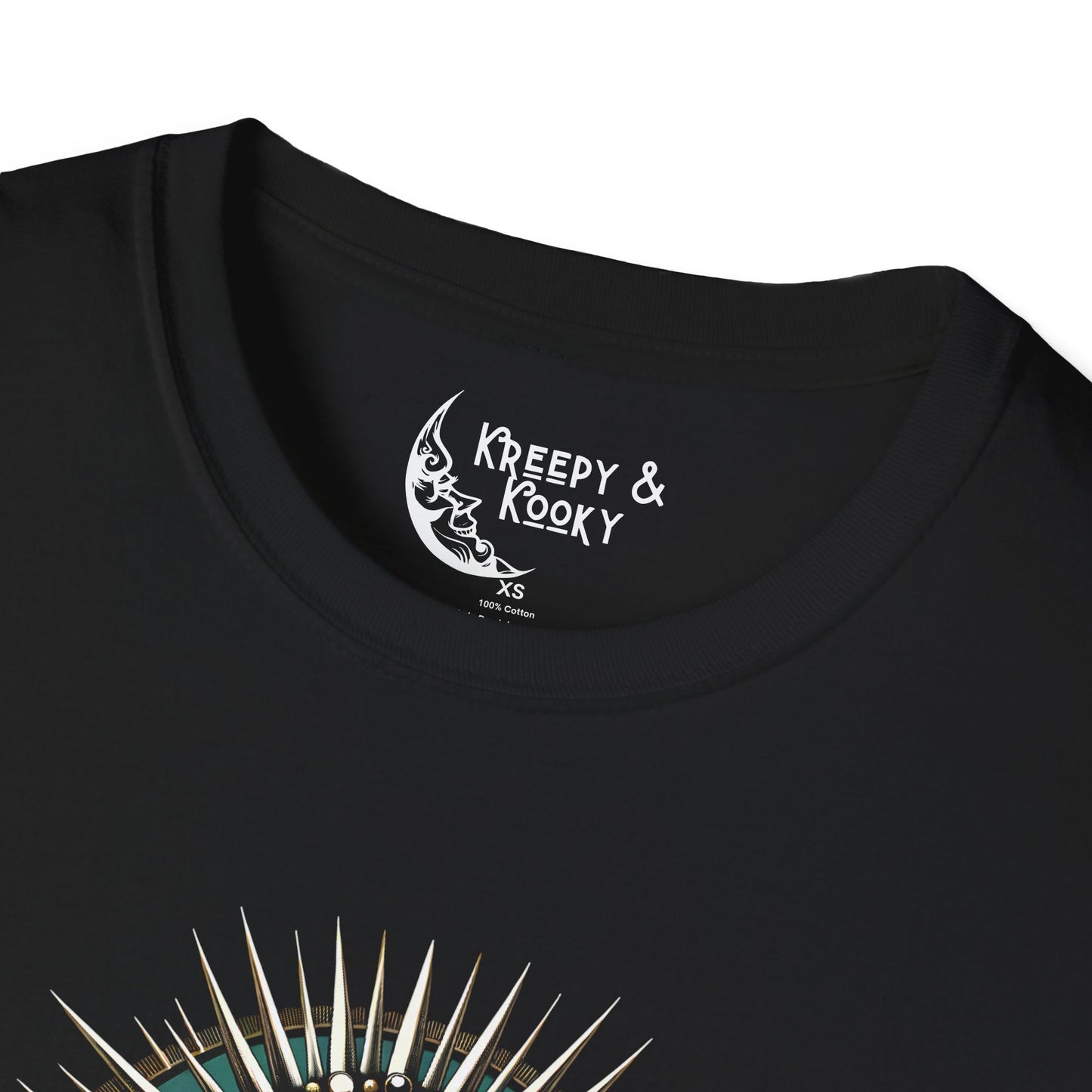 Voodoo beads and bourbon creepy mardi gras Unisex Softstyle T-Shirt