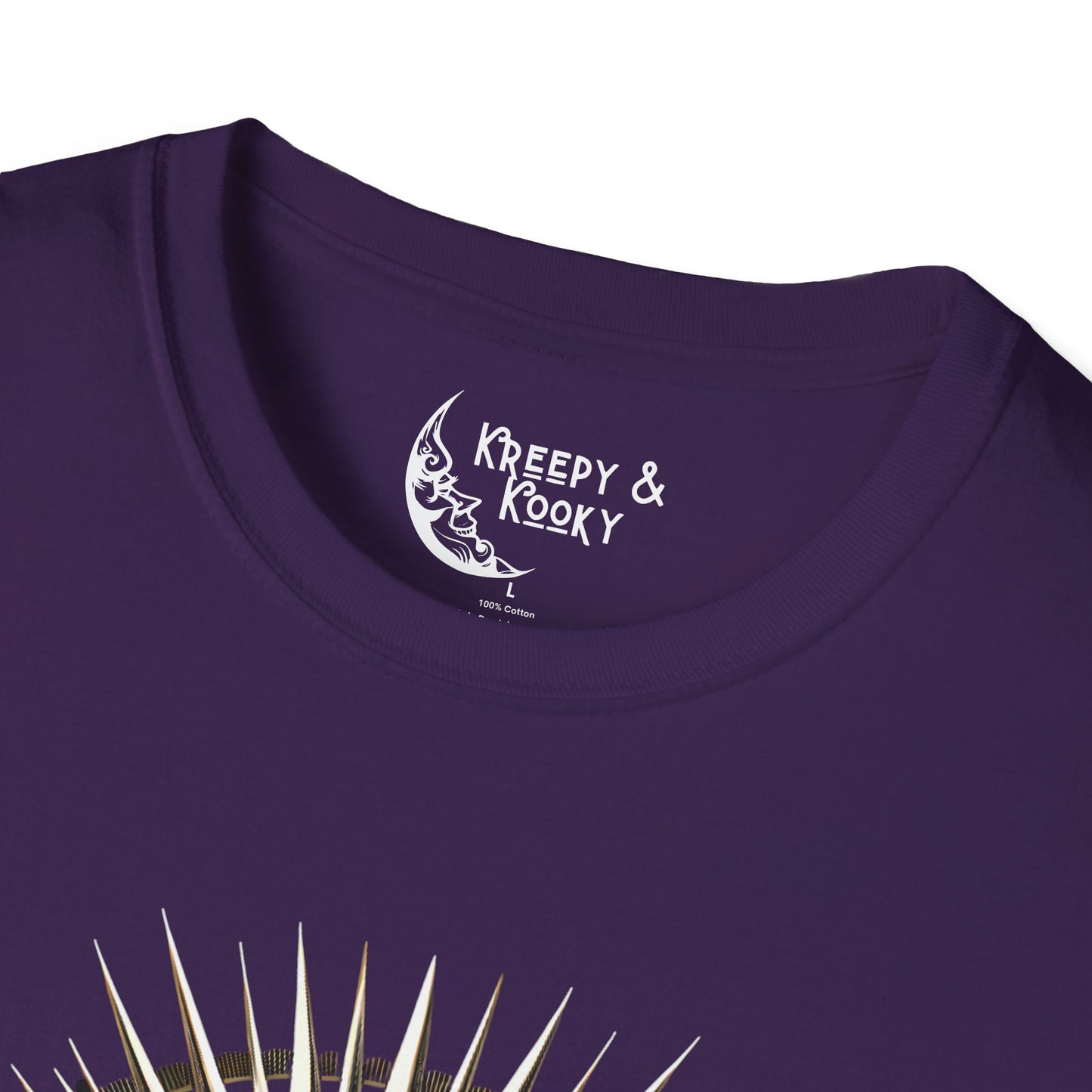 Voodoo beads and bourbon creepy mardi gras Unisex Softstyle T-Shirt
