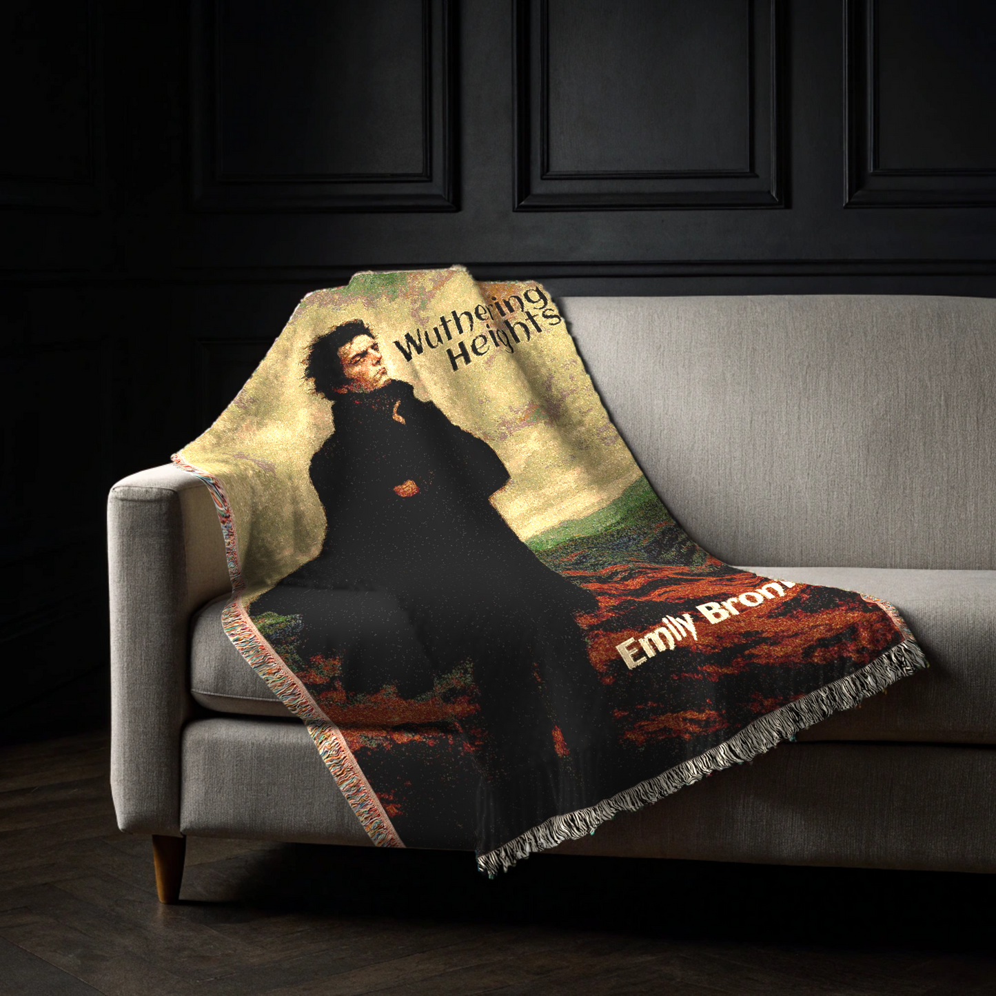 Wuthering Heights Romantic Woven Blanket - Cozy Art for Home Decor