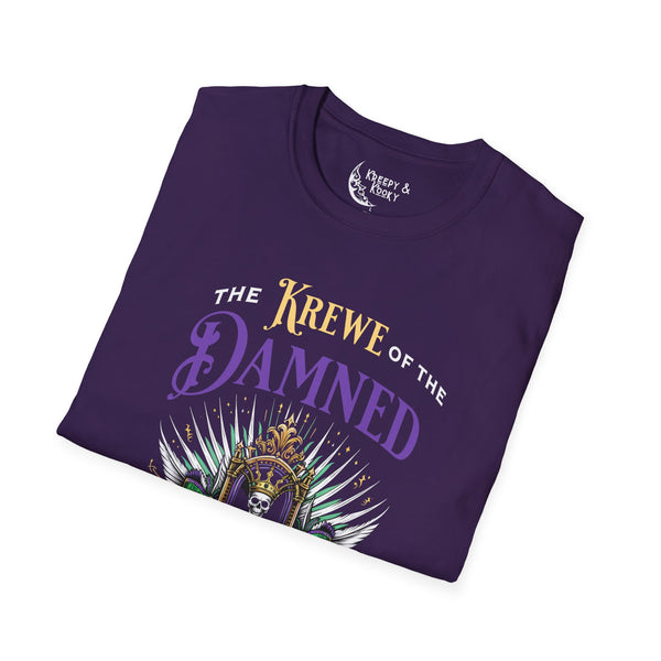 Krewe of the Damned creepy mardi gras Unisex Softstyle T-Shirt