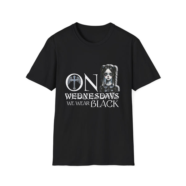 On Wednesdays We Wear Black Unisex Softstyle T-Shirt