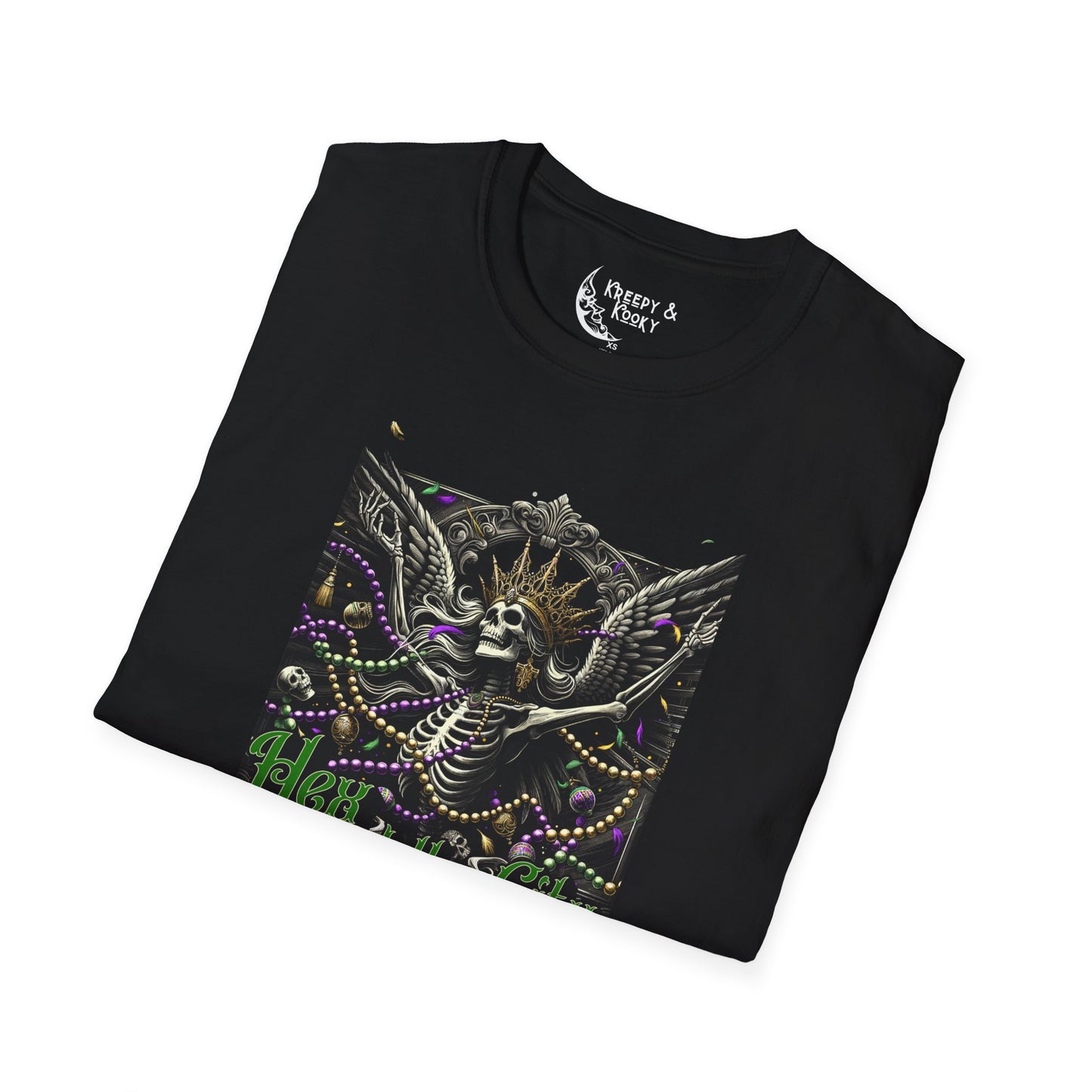Hex in the City skeleton creepy mardi gras Unisex Softstyle T-Shirt