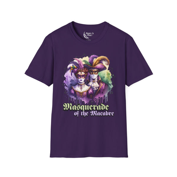 Masquerade of the Macabre creepy mardi gras Unisex Softstyle T-Shirt