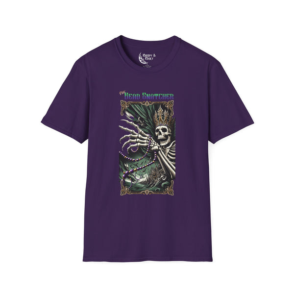 The Bead Snatcher creepy mardi gras Unisex Softstyle T-Shirt