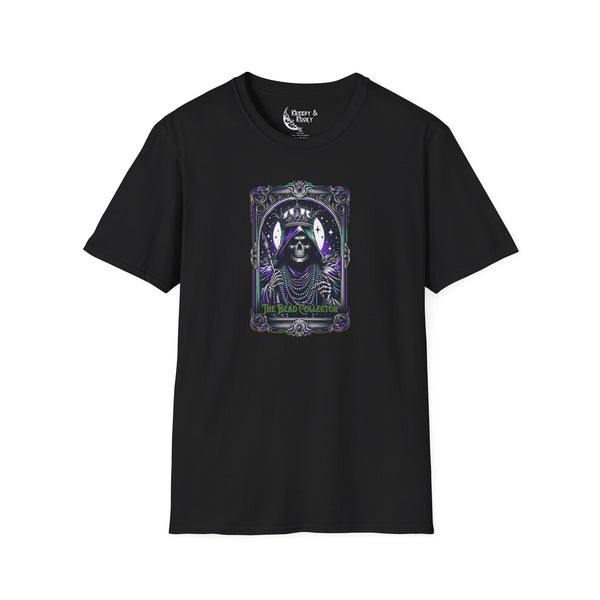 The Bead Collector tarot skeleton creepy mardi gras Unisex Softstyle T-Shirt