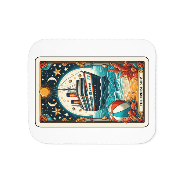 The Cruise Tarot Card Sherpa Blanket