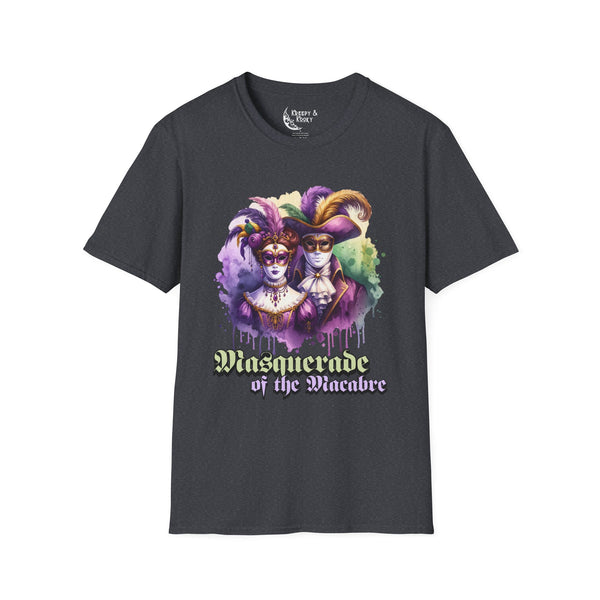 Masquerade of the Macabre creepy mardi gras Unisex Softstyle T-Shirt