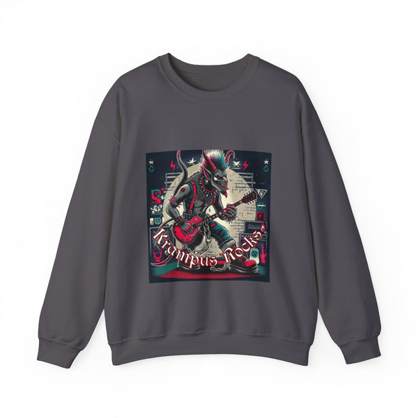 Krampus Rocks Punk version Unisex Heavy Blend™ Crewneck Sweatshirt