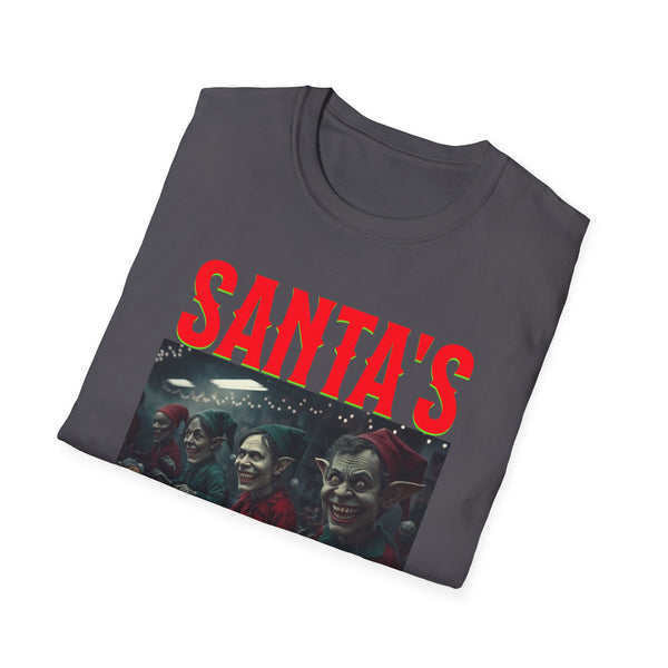 Santa's Nightmare Scary Christmas Elves Unisex Softstyle T-Shirt