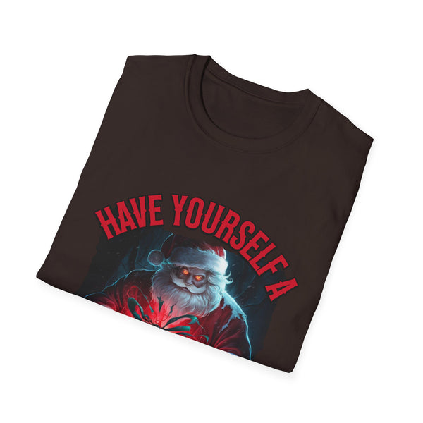 Scary Little Christmas Santa  Unisex Softstyle T-Shirt