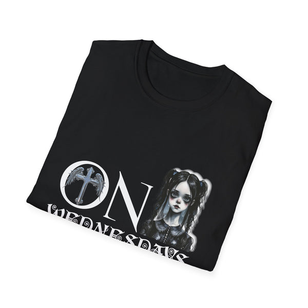 On Wednesdays We Wear Black Unisex Softstyle T-Shirt