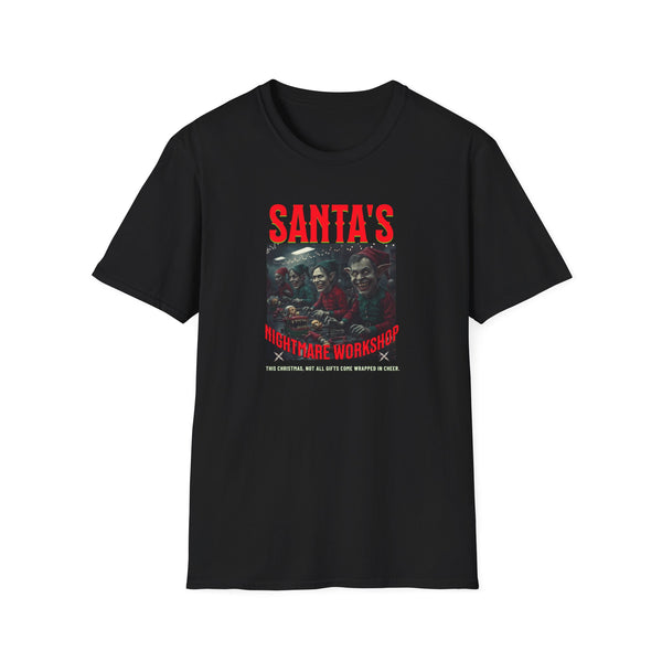 Santa's Nightmare Scary Christmas Elves Unisex Softstyle T-Shirt