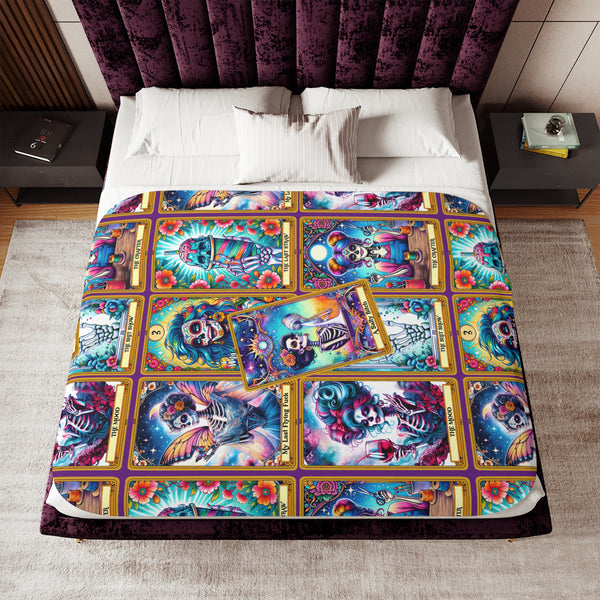 Sarcastic Tarot Sherpa Blanket