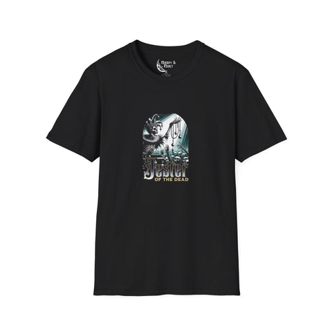 Jester of the dead skeleton creepy mardi gras Unisex Softstyle T-Shirt