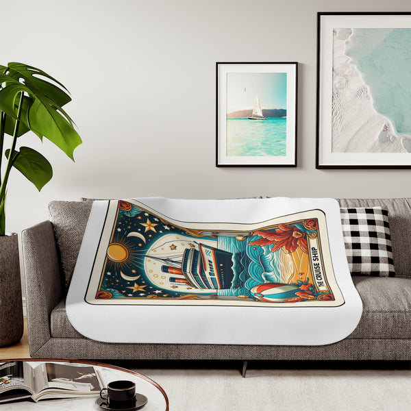 The Cruise Tarot Card Sherpa Blanket