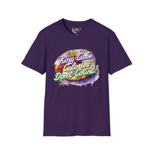 King Cake calories dont count mardi gras Unisex Softstyle T-Shirt