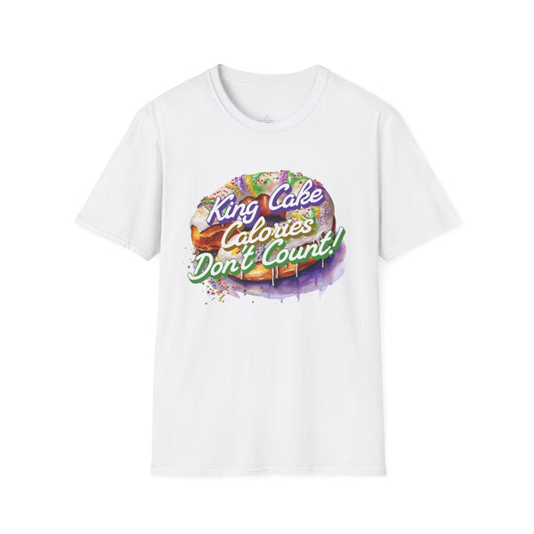 King Cake calories dont count mardi gras Unisex Softstyle T-Shirt