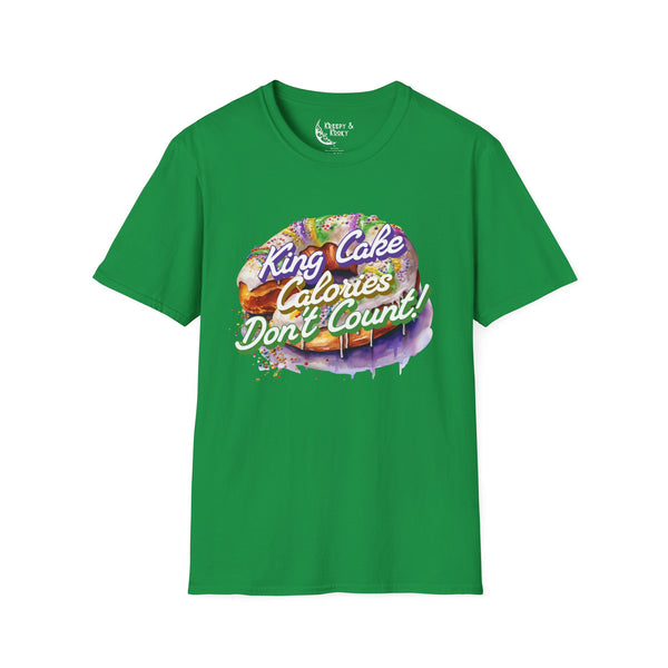 King Cake calories dont count mardi gras Unisex Softstyle T-Shirt