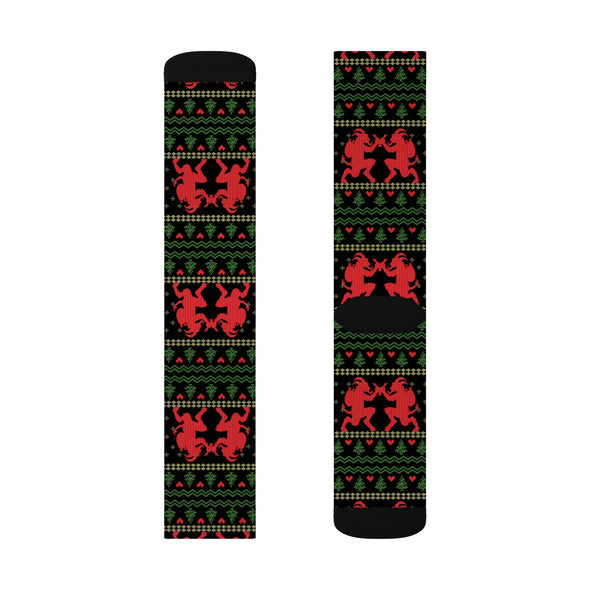 Krampus Ugly Sweater Socks