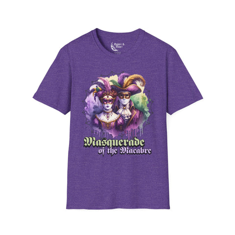 Masquerade of the Macabre creepy mardi gras Unisex Softstyle T-Shirt