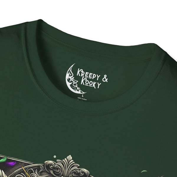 Hex in the City skeleton creepy mardi gras Unisex Softstyle T-Shirt