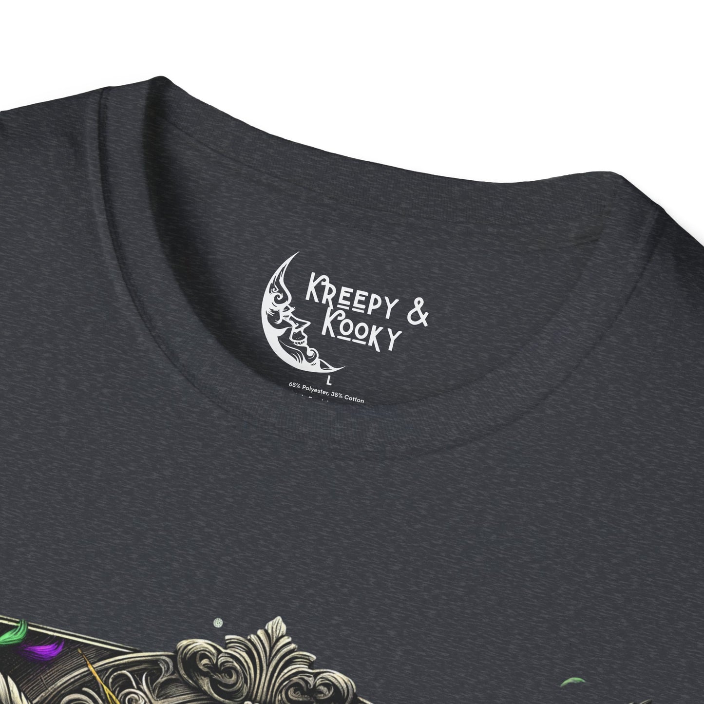 Hex in the City skeleton creepy mardi gras Unisex Softstyle T-Shirt