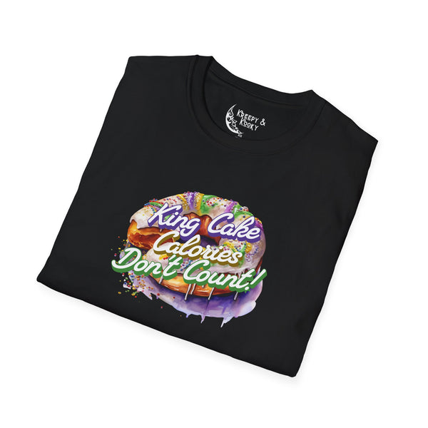 King Cake calories dont count mardi gras Unisex Softstyle T-Shirt