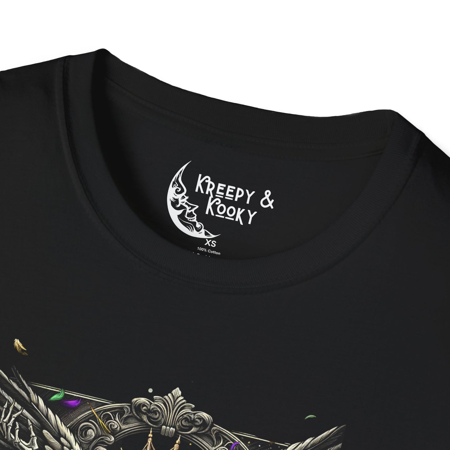 Hex in the City skeleton creepy mardi gras Unisex Softstyle T-Shirt