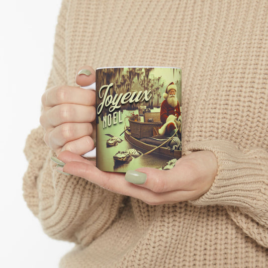Vintage Joyeux Papa Noel Mug