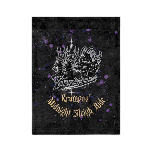 Krampus Midnight Sleigh Blanket