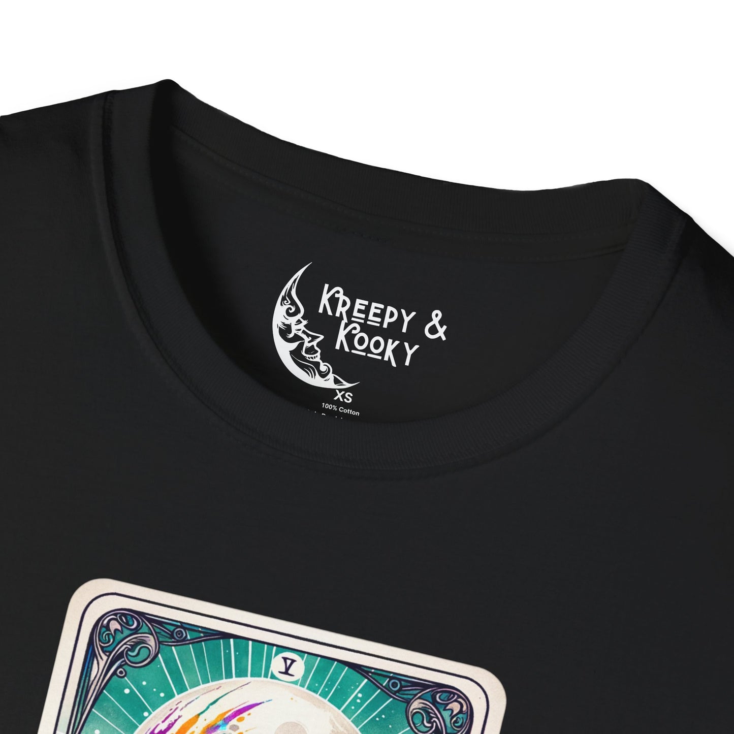 The Graveyard Krewe tarot skeleton creepy mardi gras Unisex Softstyle T-Shirt