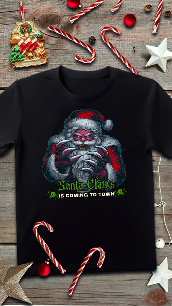 Santa Claws Scary  Unisex Softstyle T-Shirt