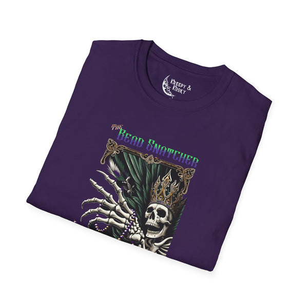 The Bead Snatcher creepy mardi gras Unisex Softstyle T-Shirt