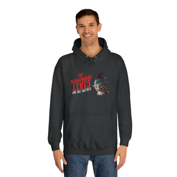 Nightmare Elves on the Shelves Unisex College Hoodie