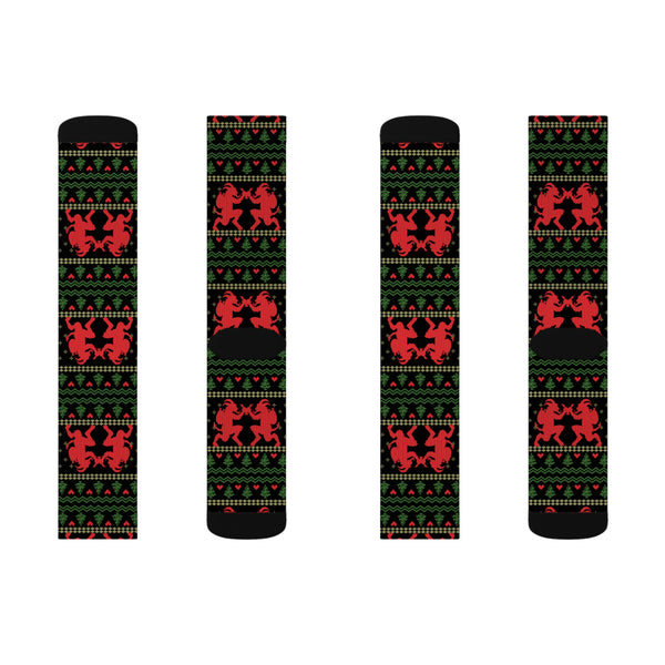 Krampus Ugly Sweater Socks