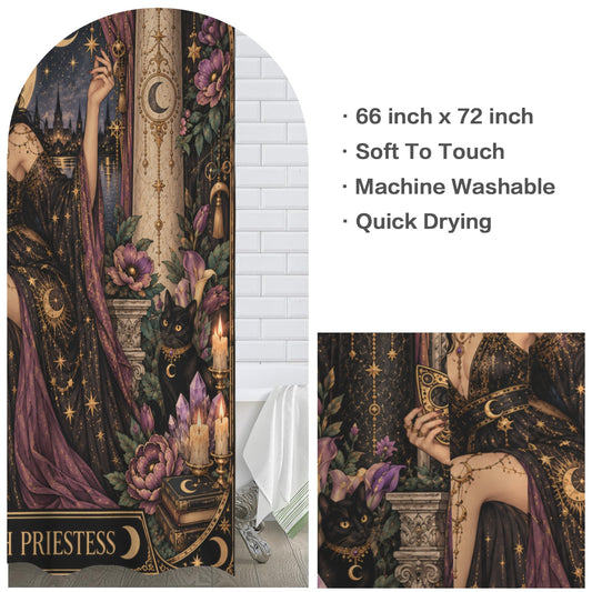 The High Priestess Shower Curtain